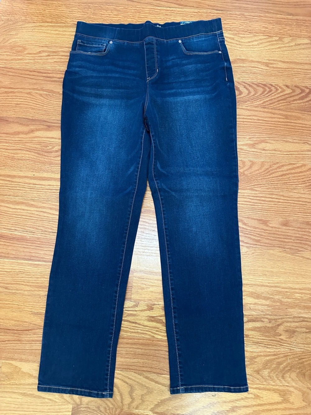 2 PAIRS Terra & Sky Women's Dark Blue Straight Leg Jeans BOTH ARE NEW WITH TAGS